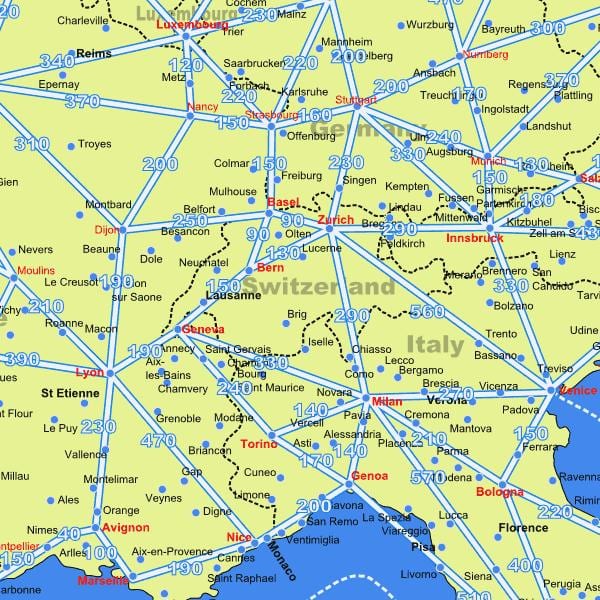 kartta sveitsi kartta matkoja
