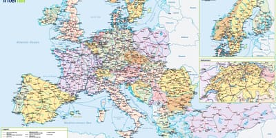 Kartta interrail sveitsi 