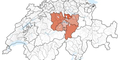 Kartta keski-sveitsi 