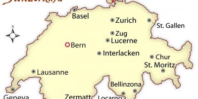 Zurich sveitsi kartta